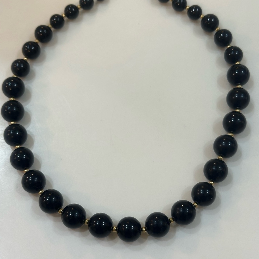 Monet Black and Gold Multi-Strand Necklace Set - Picture 7 of 16